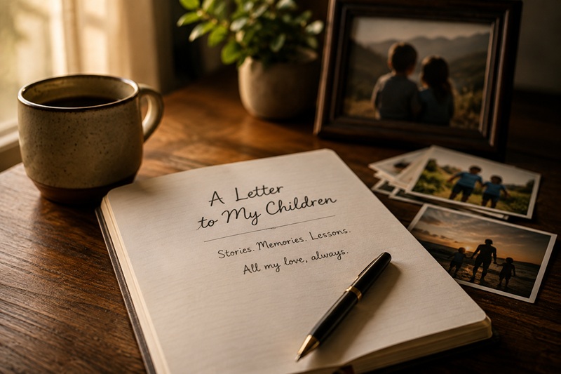 A letter to my children with family memories, stories, and life lessons